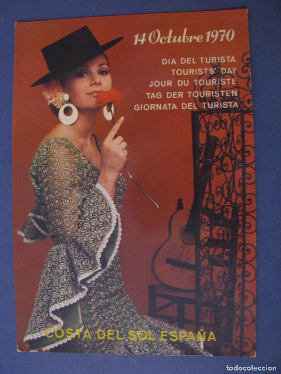 Postales: POSTAL DIA DE TURISTA 14 OCTUBRE 1970. COSTA DEL SOL.
