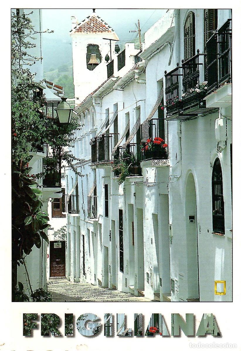 Postales: FRIGILIANA. M&aacute;laga. Costa del sol. Circulada en 2002. ED. L. DOM&Iacute;NGUEZ