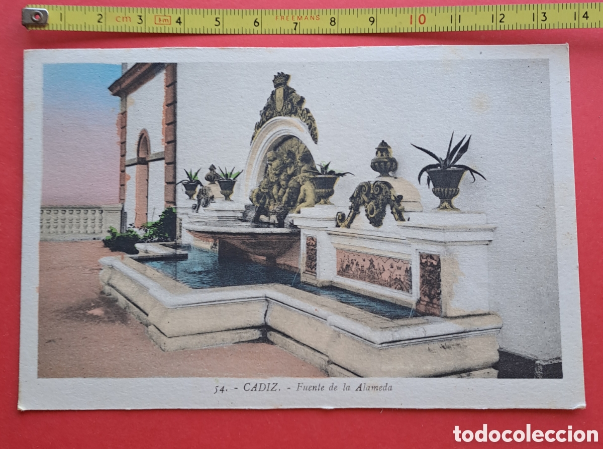 Postales: TARJETA POSTAL FUENTE DE LA ALAMEDA CADIZ