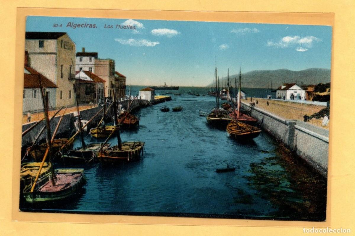 Postales: ALGECIRAS POSTAL LOMBARDIA Y BARREIRO 30-4 LOS MUELLES