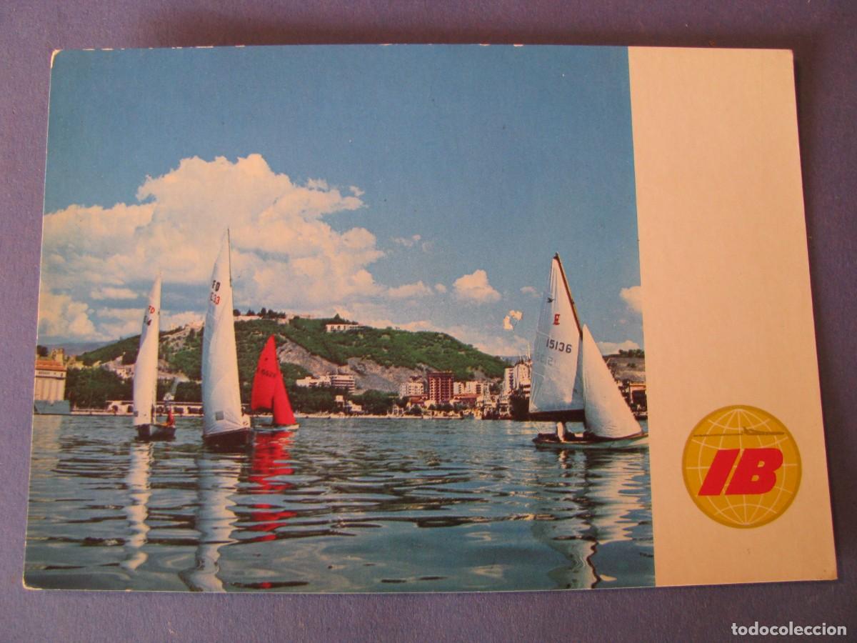 Postales: POSTAL DE IBERIA. LINEAS A&Eacute;REAS DE ESPA&Ntilde;A. MALAGA. DEPORTES DE INVIERNO.