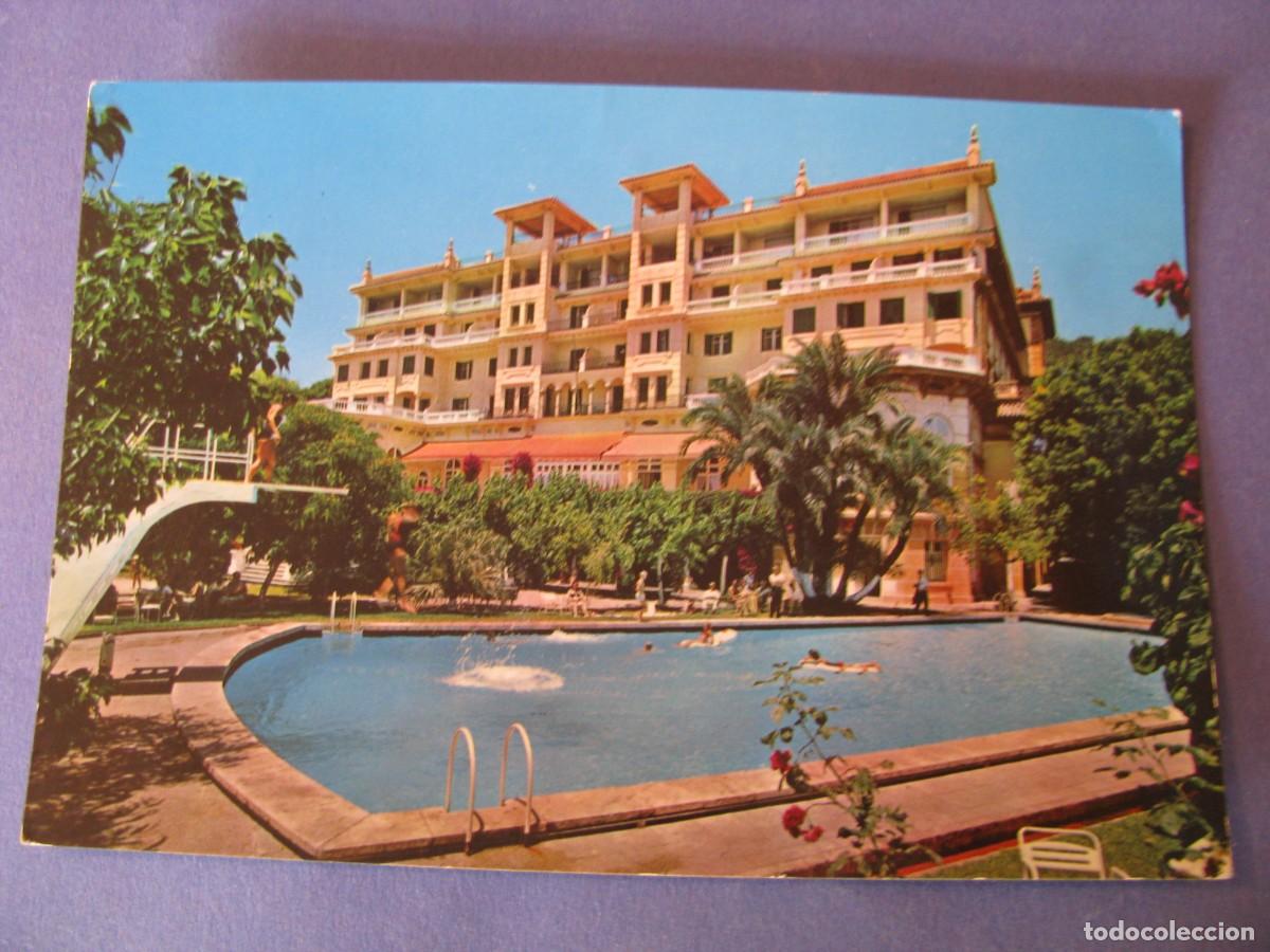 Postales: POSTAL DE MALAGA. HOTEL MIRAMAR Y PISCINA. BEASCOA. CIRCULADA.