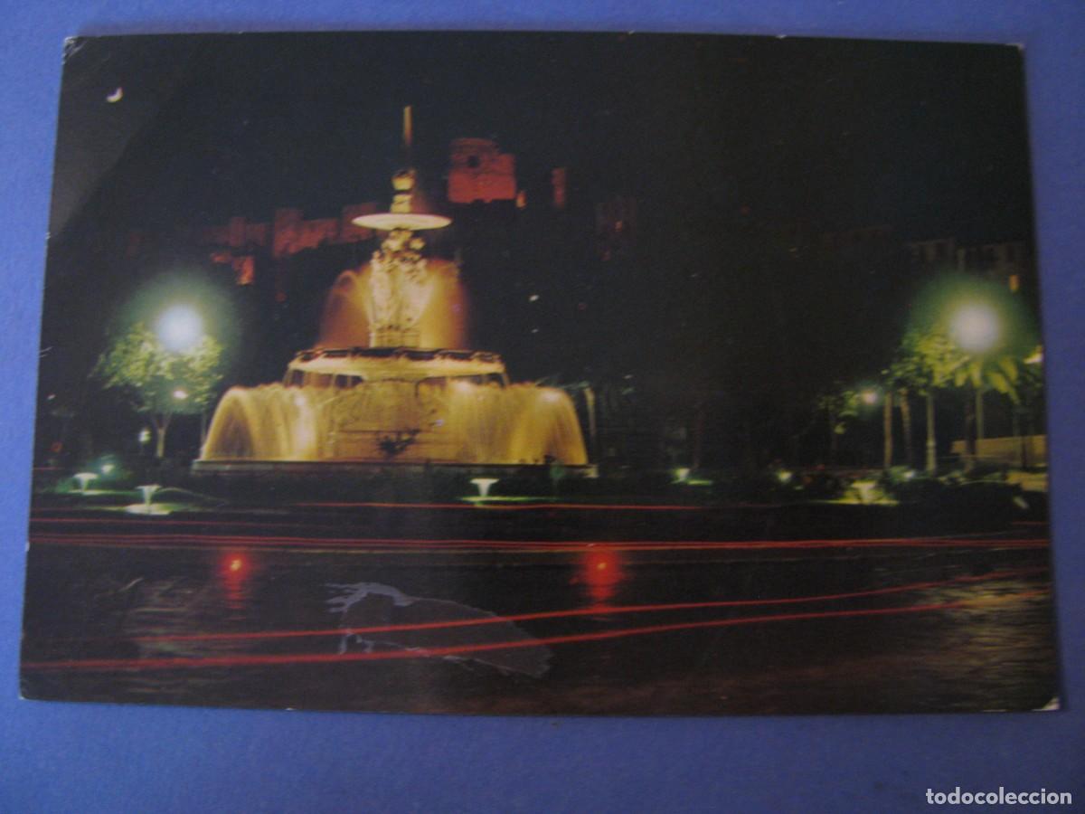 Postales: POSTAL DE MALAGA. PASEO DE LA ALAMEDA. FUENTE LUMINOSA. PUIG FERRAN. ESCRITA 1962.
