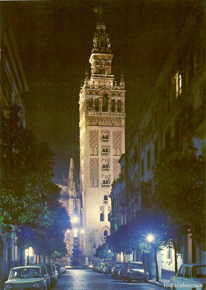 Postales: N&ordm; 2471-SEVILLA. La Giralda. Vista nocturna. Sin circular.