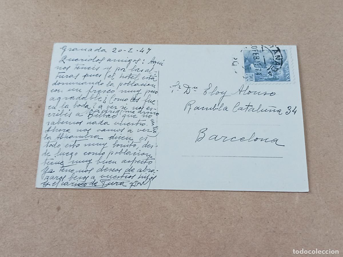 Postales: GRANADA - POSTAL GRANADA - GENERALIFE - SURTIDORES - Foto 2