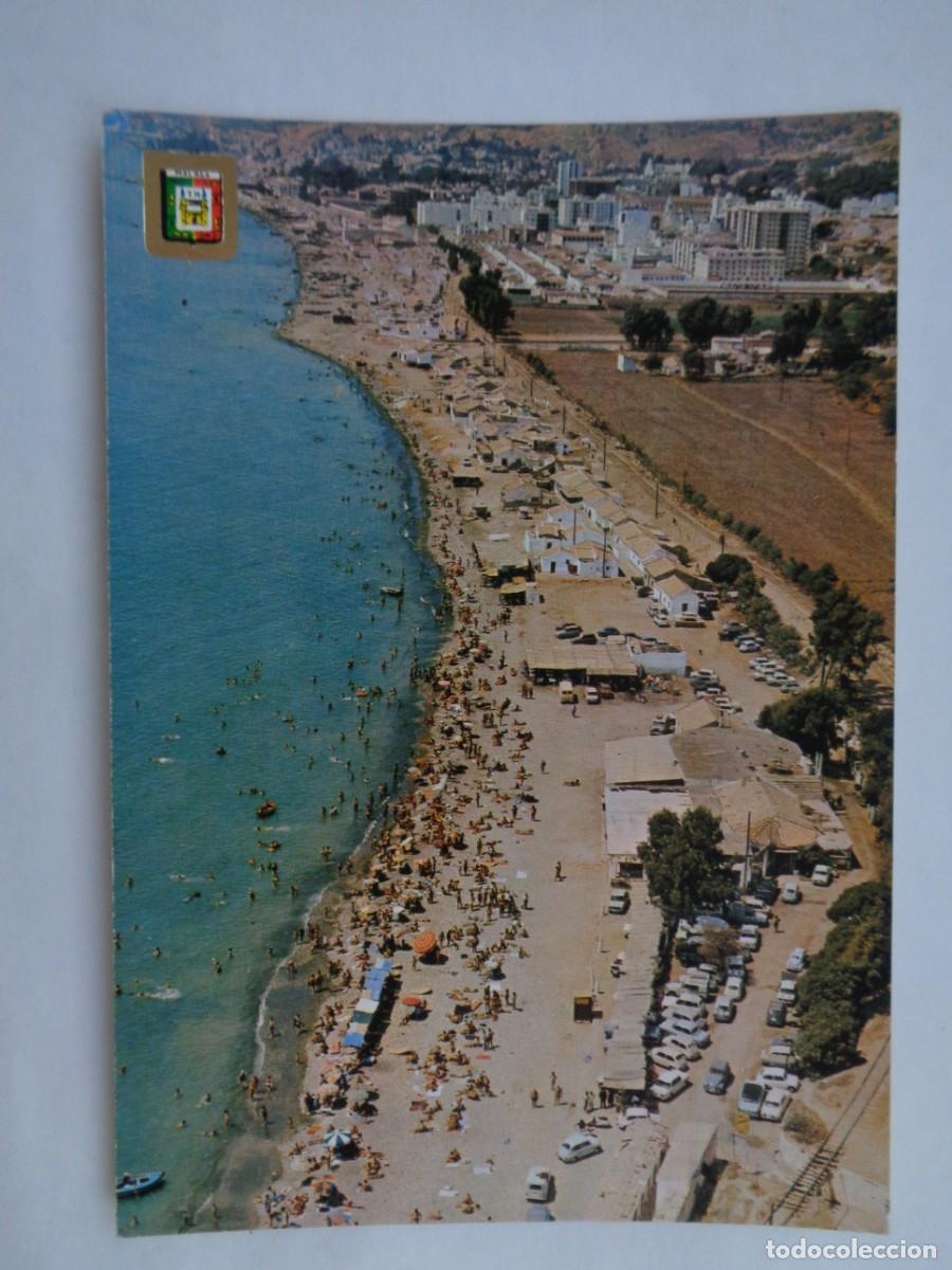 Postales: POSTAL DE MALAGA ( COSTA DEL SOL ): PLAYA DEL CHANQUETE Y EL PALO . A&Ntilde;OS 60