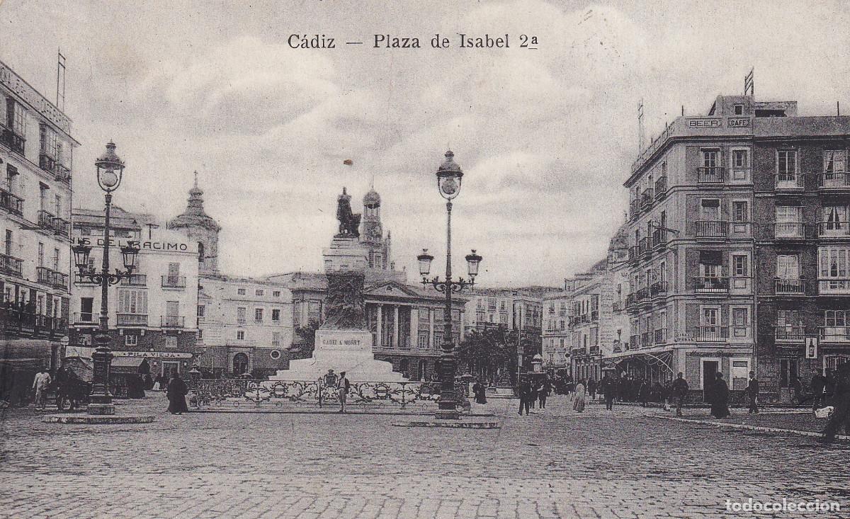 Postales: CADIZ PLAZA DE ISABEL 2&ordf;