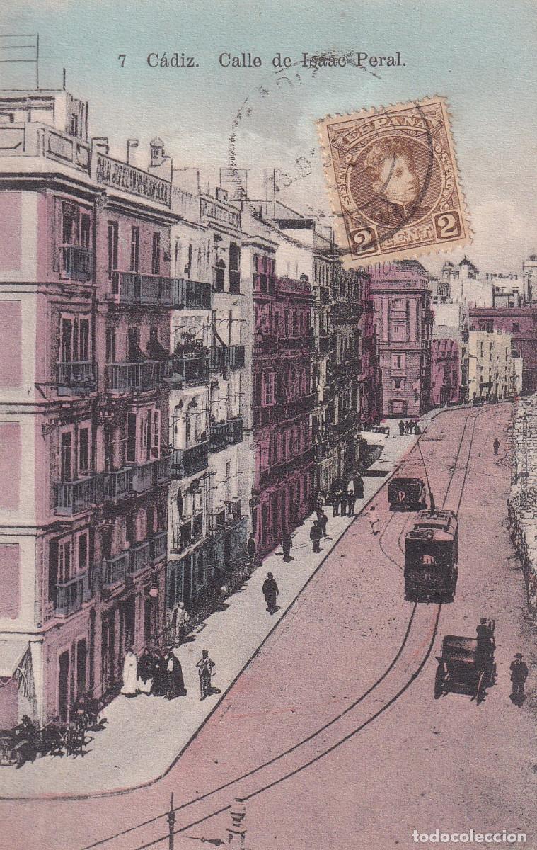 Postales: CADIZ CALLE DE ISAAC PERAL - Foto 1