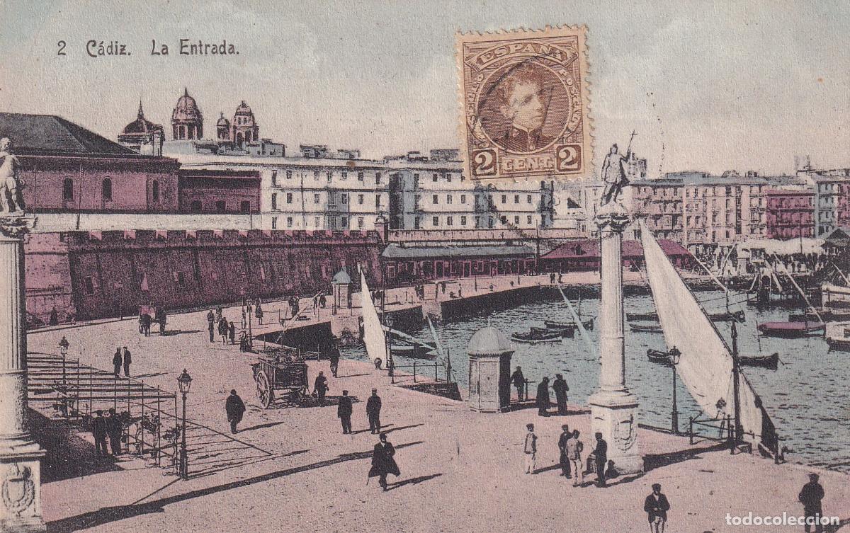 Postales: CADIZ LA ENTRADA - Foto 1