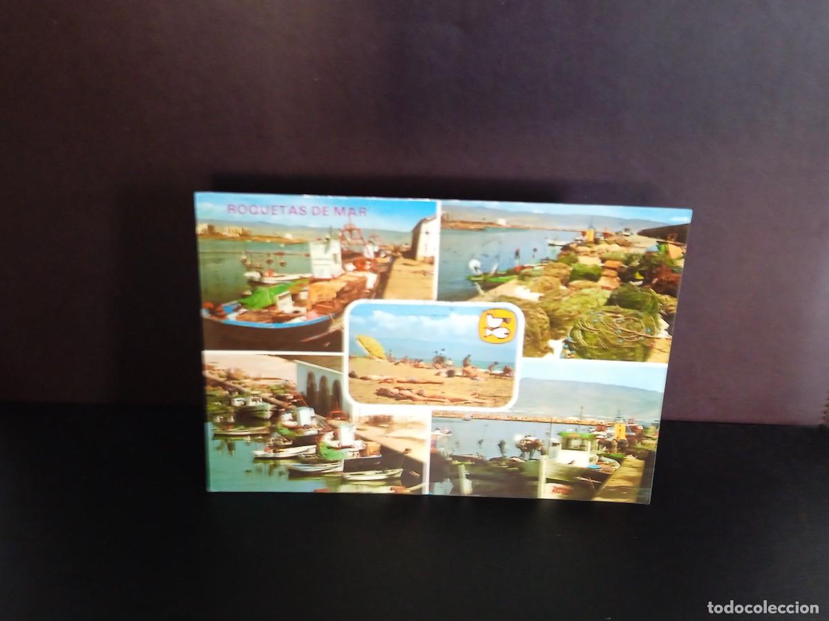 Postcards: P1533 Postal 18 Roquetas de Mar Vista del puerto . Hnos Galiana