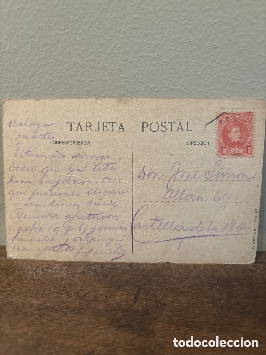 Postales: Antigua postal de De Malaga - Foto 4