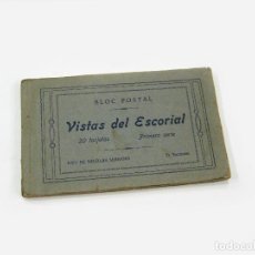 Postales: BLOC POSTAL DE 20 VISTAS DE EL ESCORIAL. PRIMERA SERIE. HIJO DE NICOLAS SERRANO. MADRID
