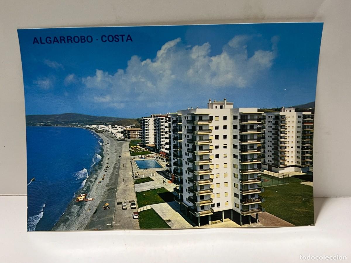 Cartoline: TARJETA POSTAL. M&Aacute;LAGA. N&ordm; 2.- ALGARROBO. COSTA DEL SOL. PLAYA. EDICIONES ARRIBAS