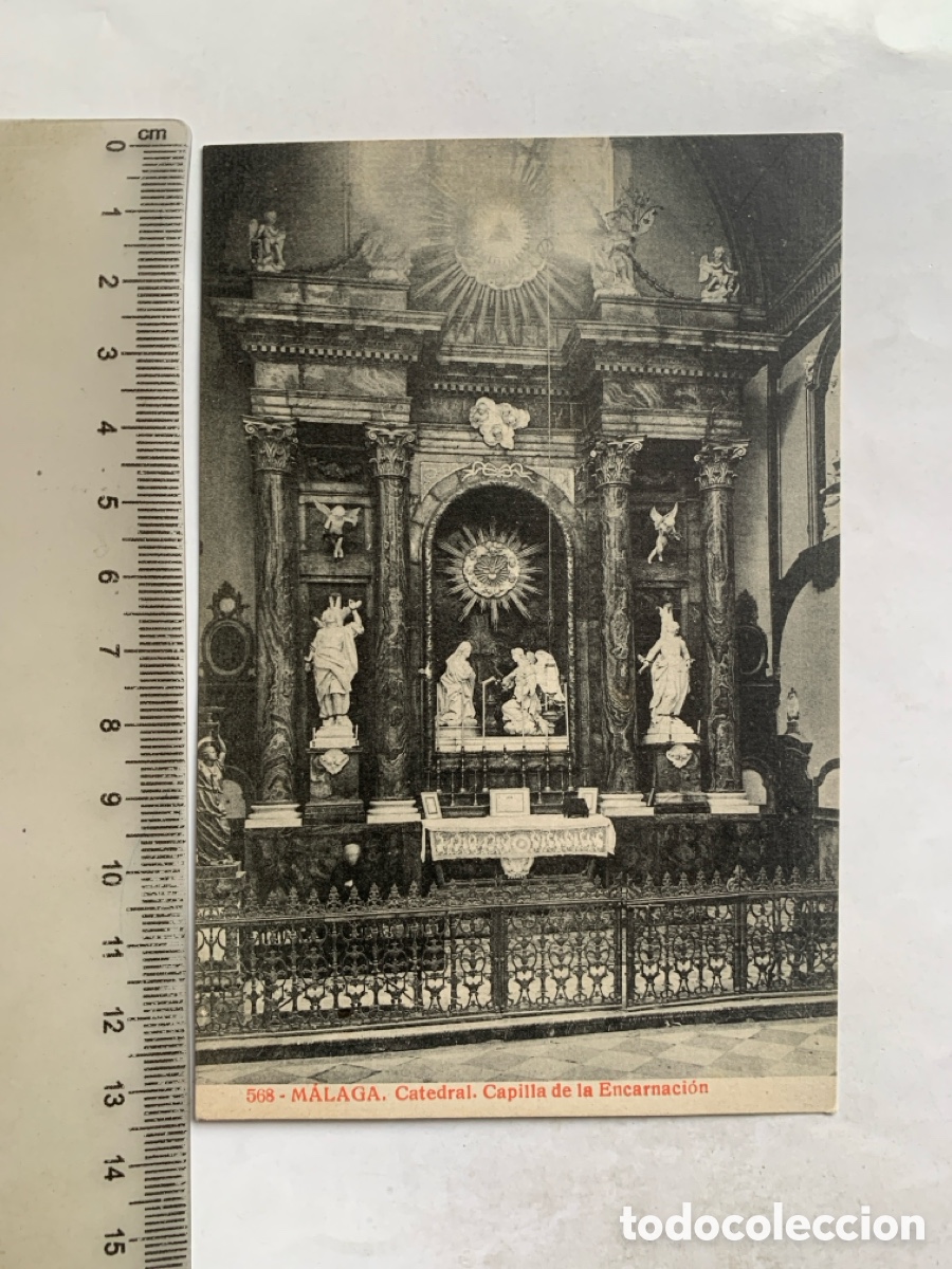 Postales: POSTAL. MALAGA. C&Aacute;TEDRAL. CAPILLA DE LA ENCARNACION. ED. ALMIRALL. FOTOTIPIA THOMAS.
