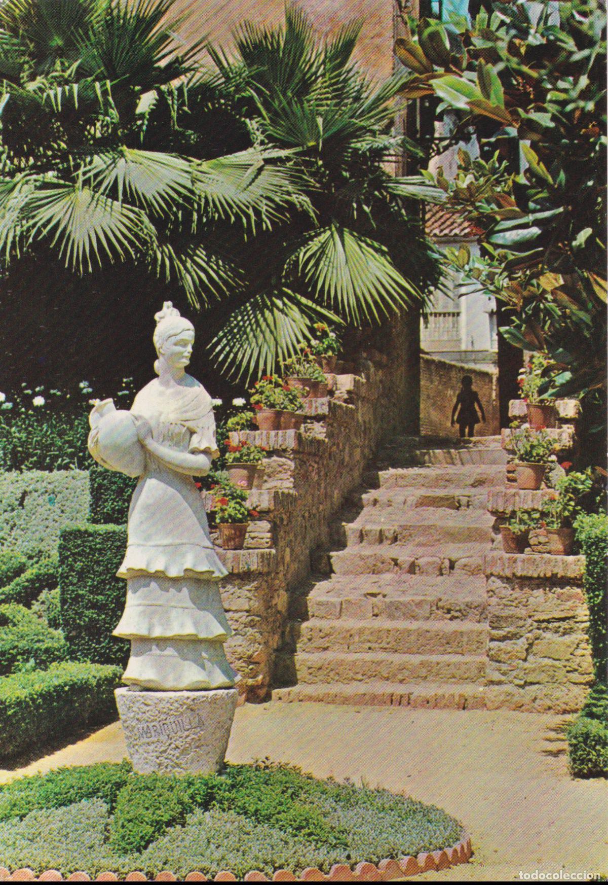 Postales: MALAGA, JARDINES DE LA ALCAZABILLA - EDITA BEASCOA 1017 - EDITADA EN 1964 - S/C