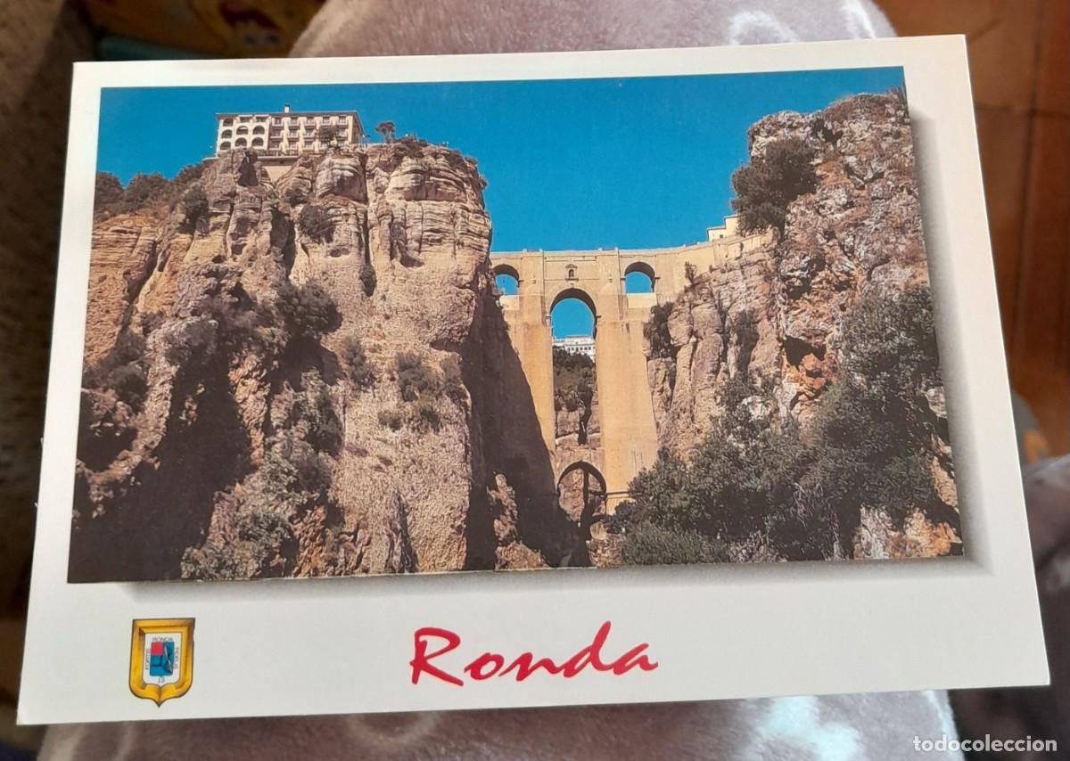 Postales: -87551 POSTAL RONDA, EL PUENTE NUEVO, SIGLO XVIII, ESCUDO DE ORO