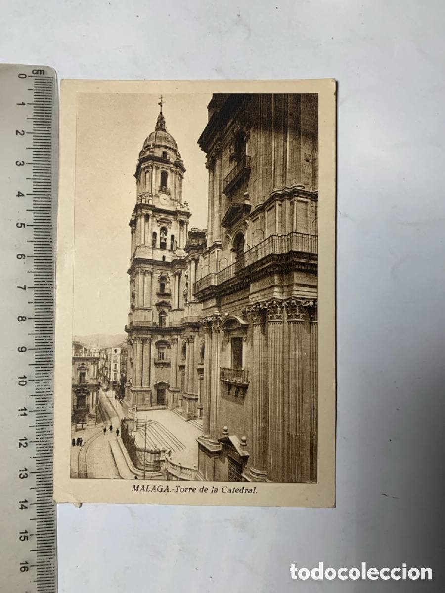 Postales: POSTAL. MALAGA. TORRE DE LA CATEDRAL. L. ROISIN, FOTOG. 29 SEPTIEMBRE 1948.
