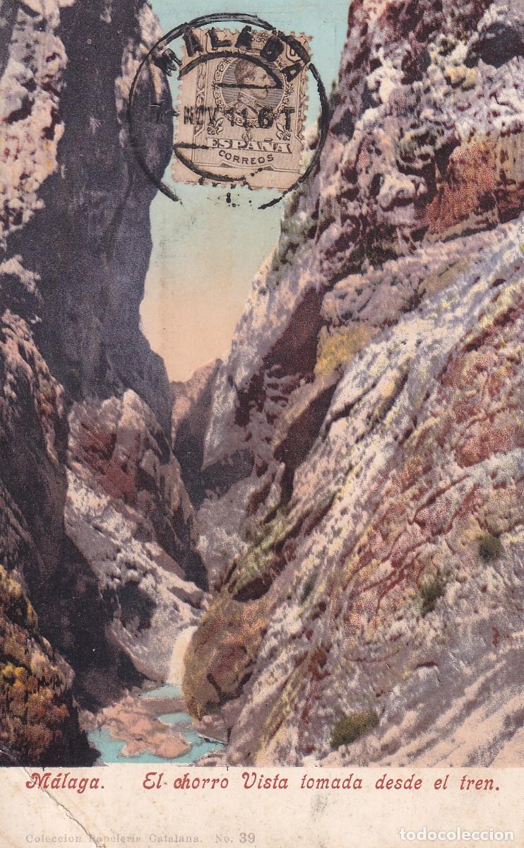 Postales: MALAGA EL CHORRO VISTA TOMADADESDE EL TREN