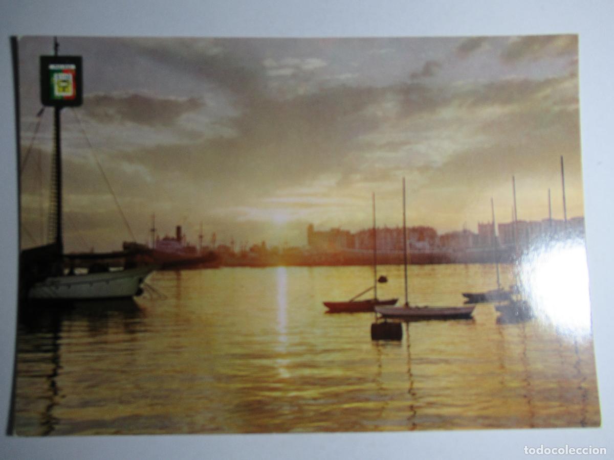Postales: M&aacute;laga - Atardecer en el Puerto - Foto 1