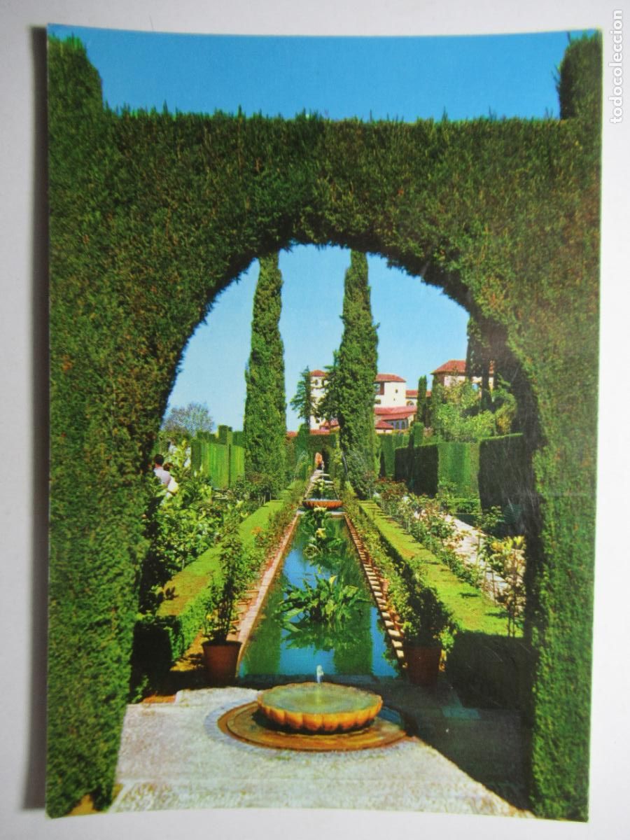 Postales: Granada - Jardines Bajos del Generalife - Foto 1