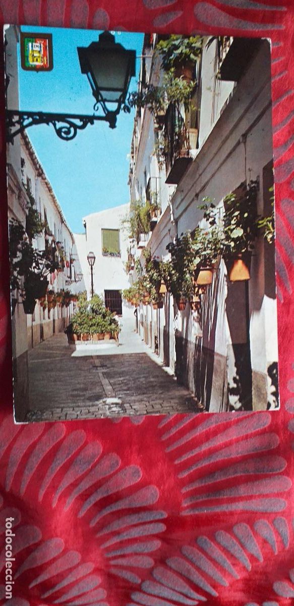 Cartes Postales: MALAGA-RVM-150X105mm.-COSTA DEL SOL-CIRCULADA-CALLE TIPICA VICTORIANA
