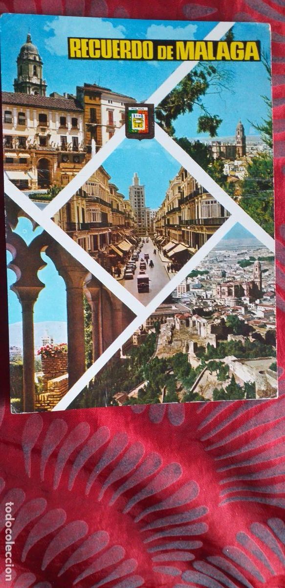 Cartes Postales: MALAGA-RVM-150X105mm.-COSTA DEL SOL-ESCRITA-DIVERSOS ASPECTOS.RECUERDO DE MALAGA