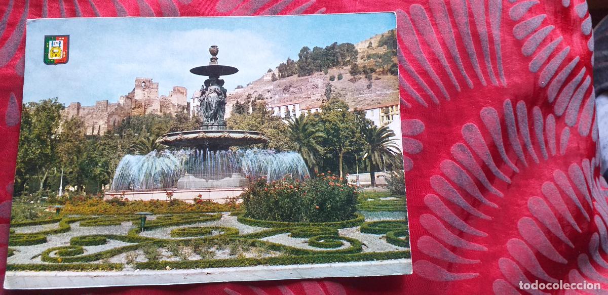 Postales: MALAGA-RVM-150X105mm.-COSTA DEL SOL-NO ESCRITA-FUENTE MONUMENTAL DEL PARQUE