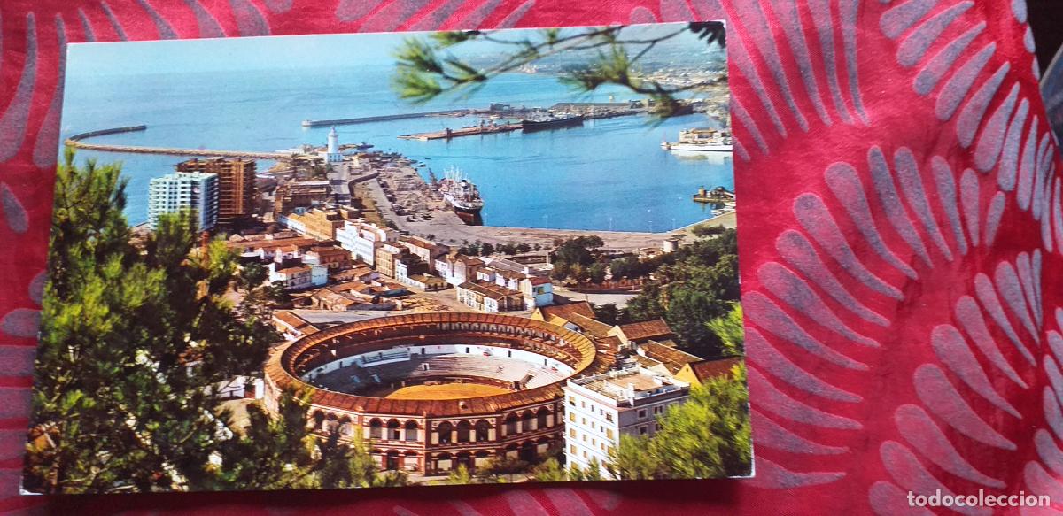 Postales: MALAGA-RVM-150X105mm.-COSTA DEL SOL-NO ESCRITA- PLAZA DE TOROS Y PUERTO