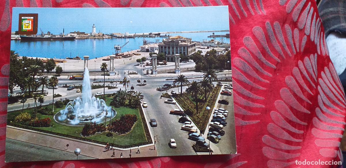 Postales: MALAGA-RVM-150X105mm.-COSTA DEL SOL-NO ESCRITA- PLAZA DE LA MARINA Y PUERTO