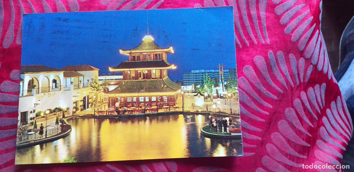 Postales: MALAGA-RVM-150X105mm.-COSTA DEL SOL-CIRCULADA-BENALMADENA-ARROYO DE LA MIEL-TIVOLI-ATRACCIONES