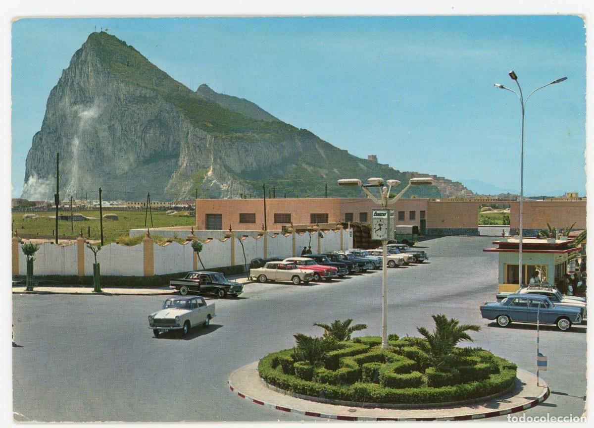 Postales: em2590 la linea de la concepcion el pe&ntilde;on de gibraltar 1963 garrabella n&ordm;2 escrita seat 1500