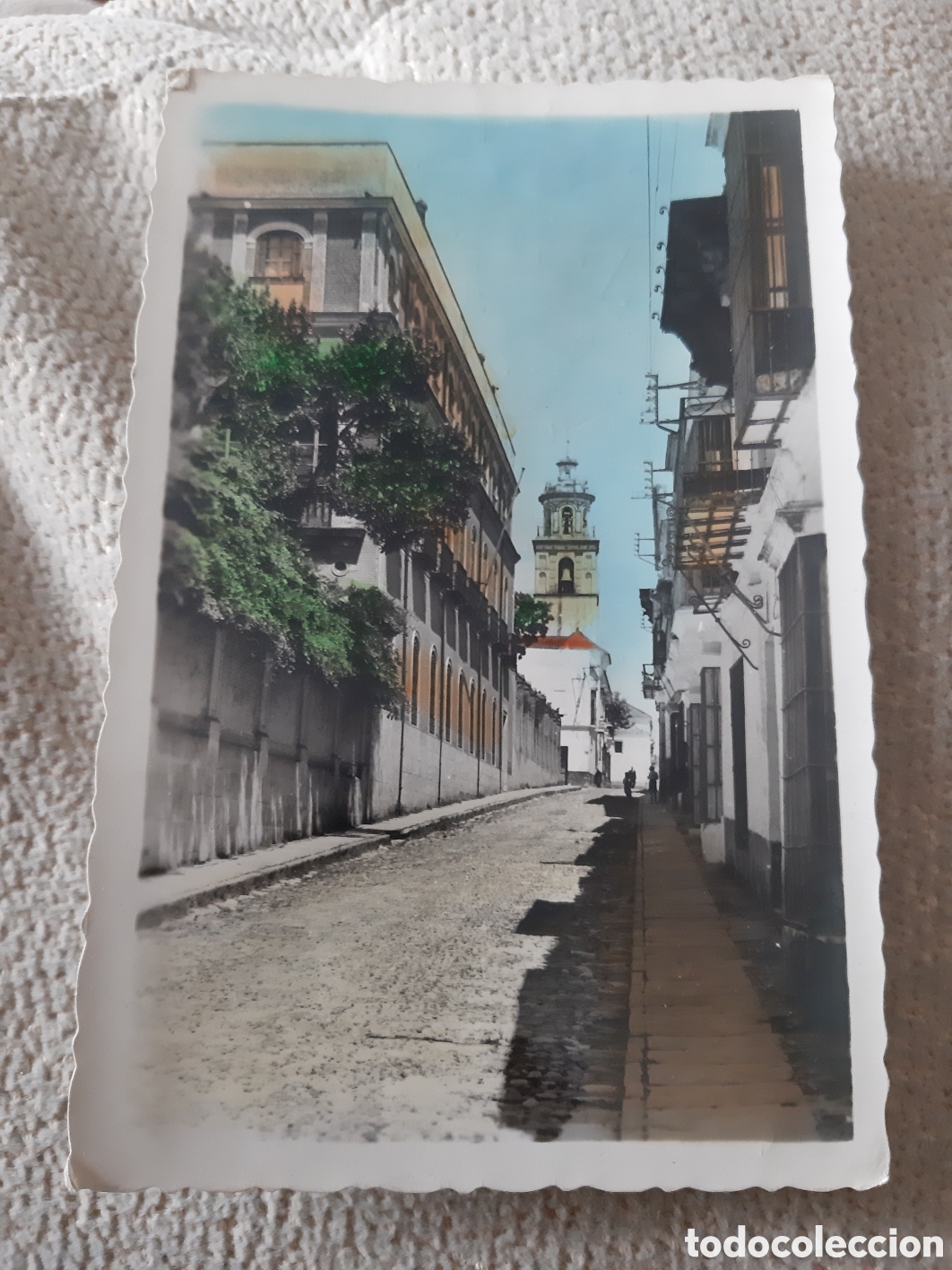 Postales: ANTIGUA POSTAL CIRCULADA SANLUCAR DE BARRAMEDA PALACIO DE ORLEANS Y PARROQUIA MAYOR