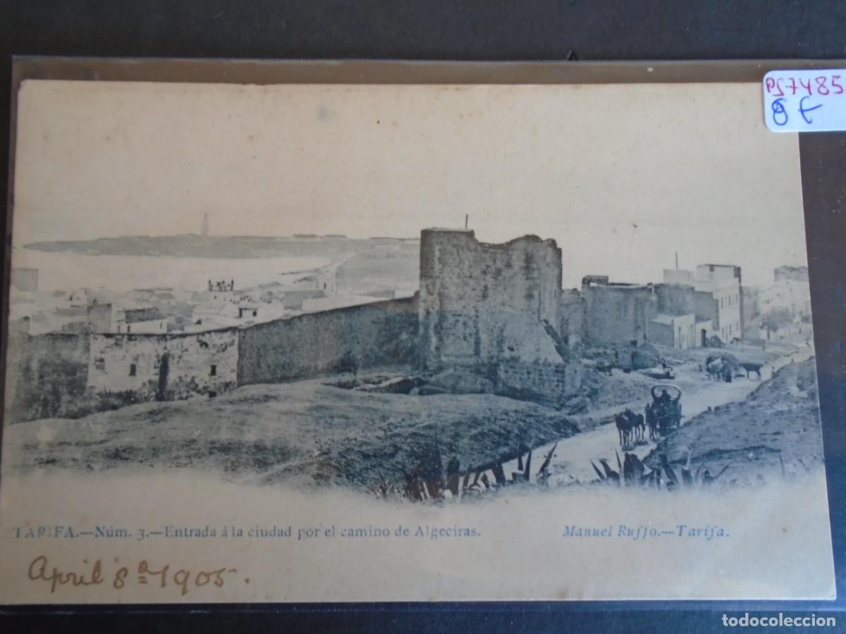 Postales: (PS-74852)POSTAL DE TARIFA-ENTRADA A LA CIUDAD POR EL CAMINO DE ALGECIRAS.MANUEL RUFTO