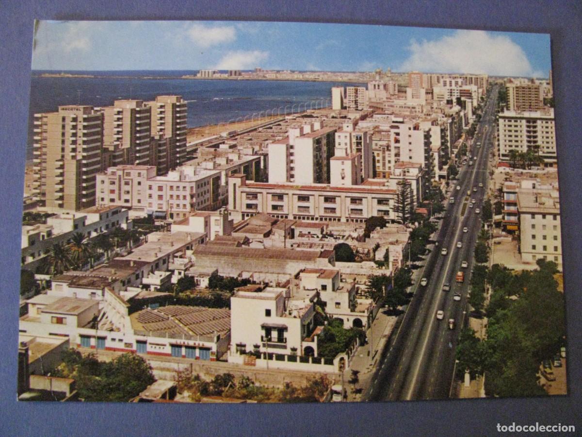 Postales: POSTAL DE CADIZ. VISTA PARCIAL Y AVENIDA DE LOPEZ PINTO. GARCIA GARRABELLA.