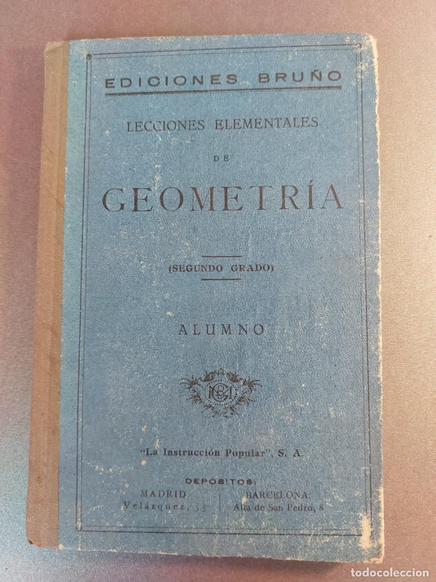 Postais: Lecciones elementales de geometr&iacute;a- ediciones Bru&ntilde;o - segundo grado