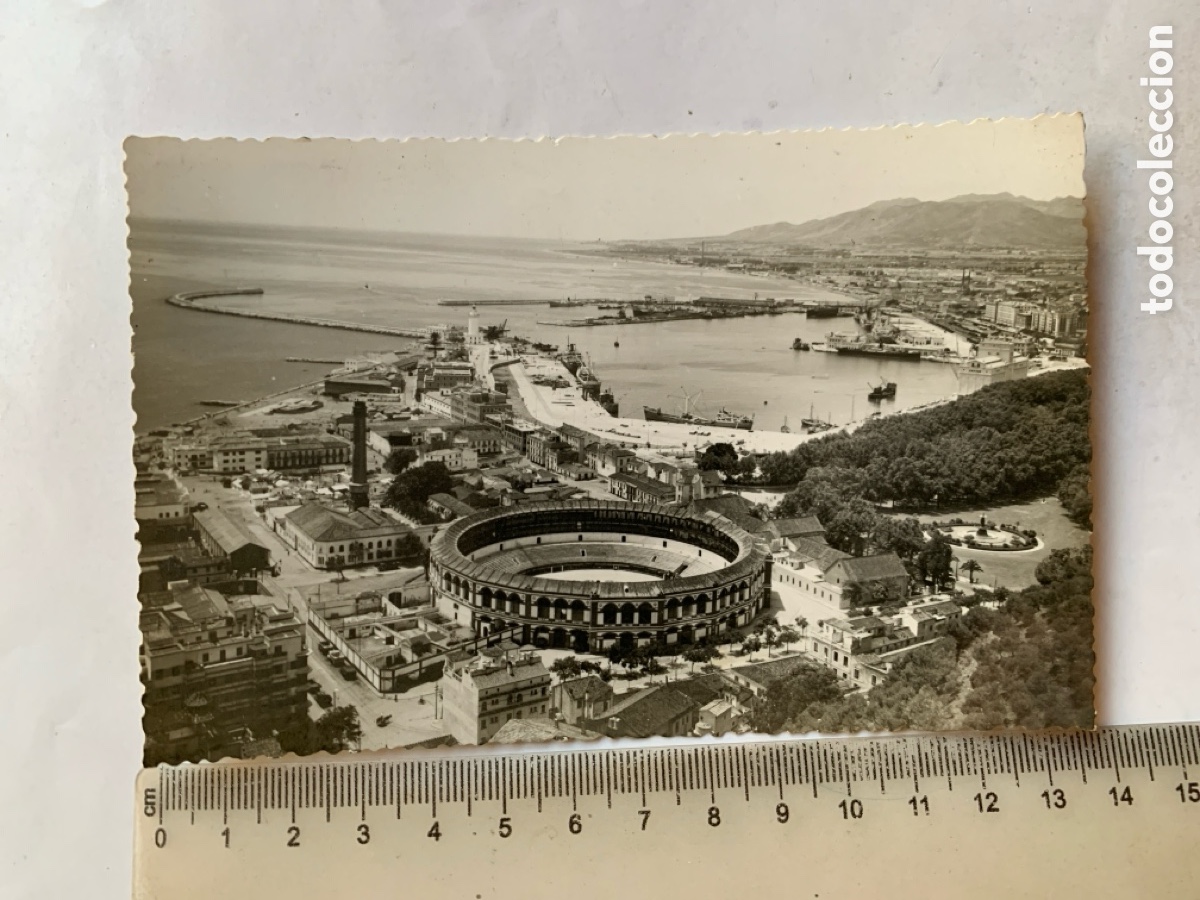 Postales: POSTAL. MALAGA. PLAZA DE TOROS. CASA LIS. 19 AGOSTO 1959.