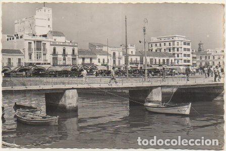 Postales: POSTAL DE ALGECIRAS. PUENTE DEL RIO DE LA MIEL Y ACERA DE LA MARINA P-ANALG-284