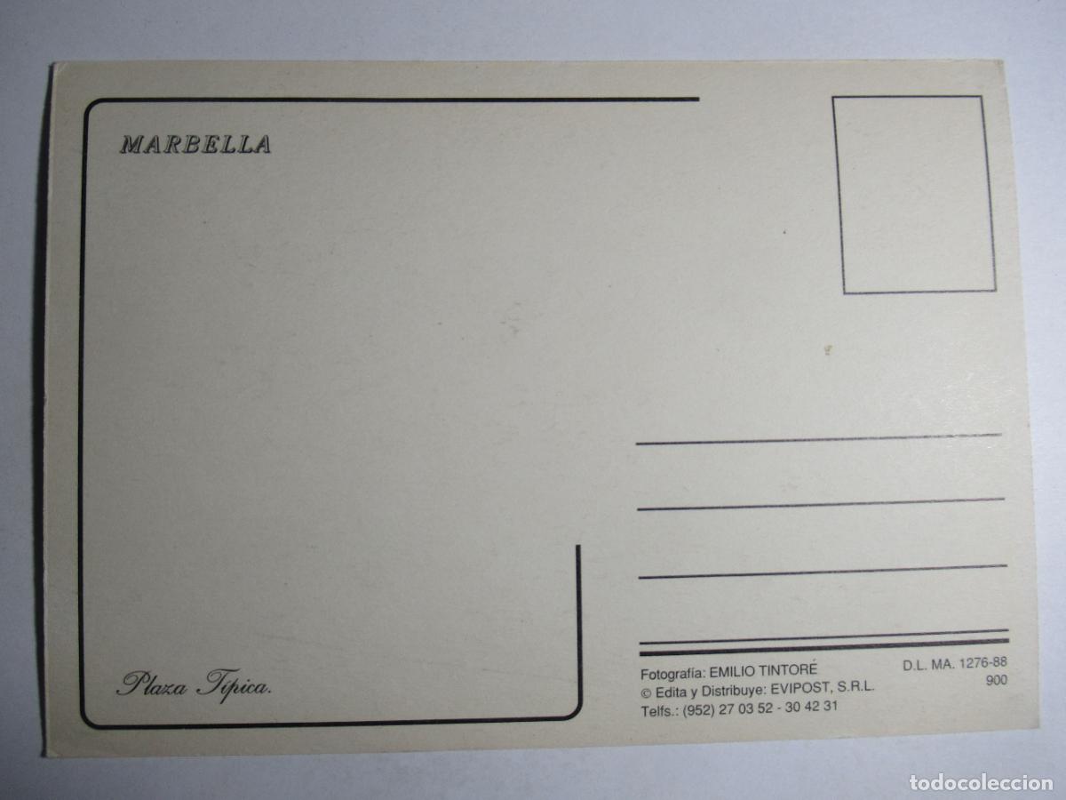 Postales: Marbella - Plaza t&iacute;pica - Foto 2