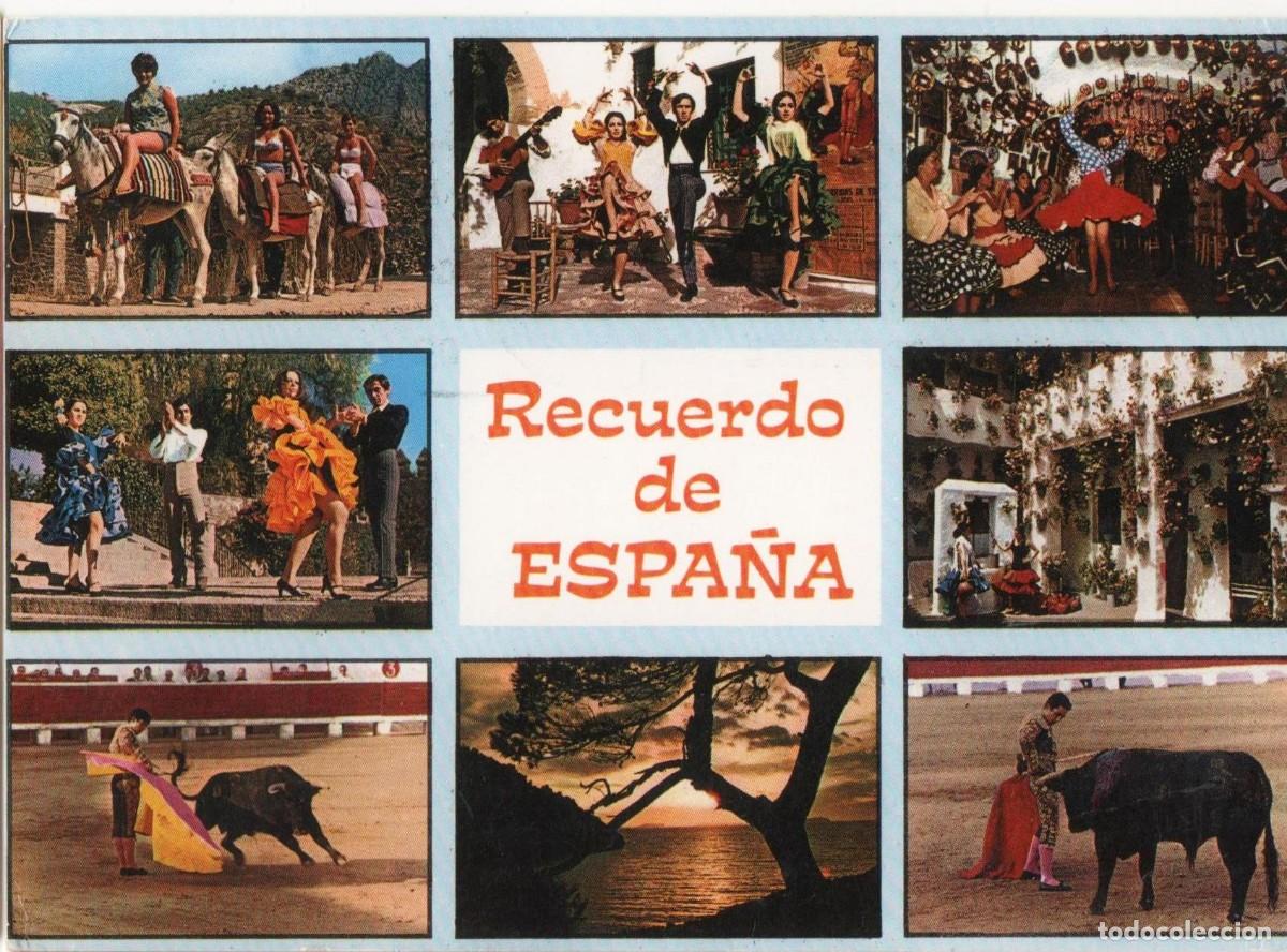 Cartes Postales: Andaluc&iacute;a-Souvenir de Espa&ntilde;a-escrita-