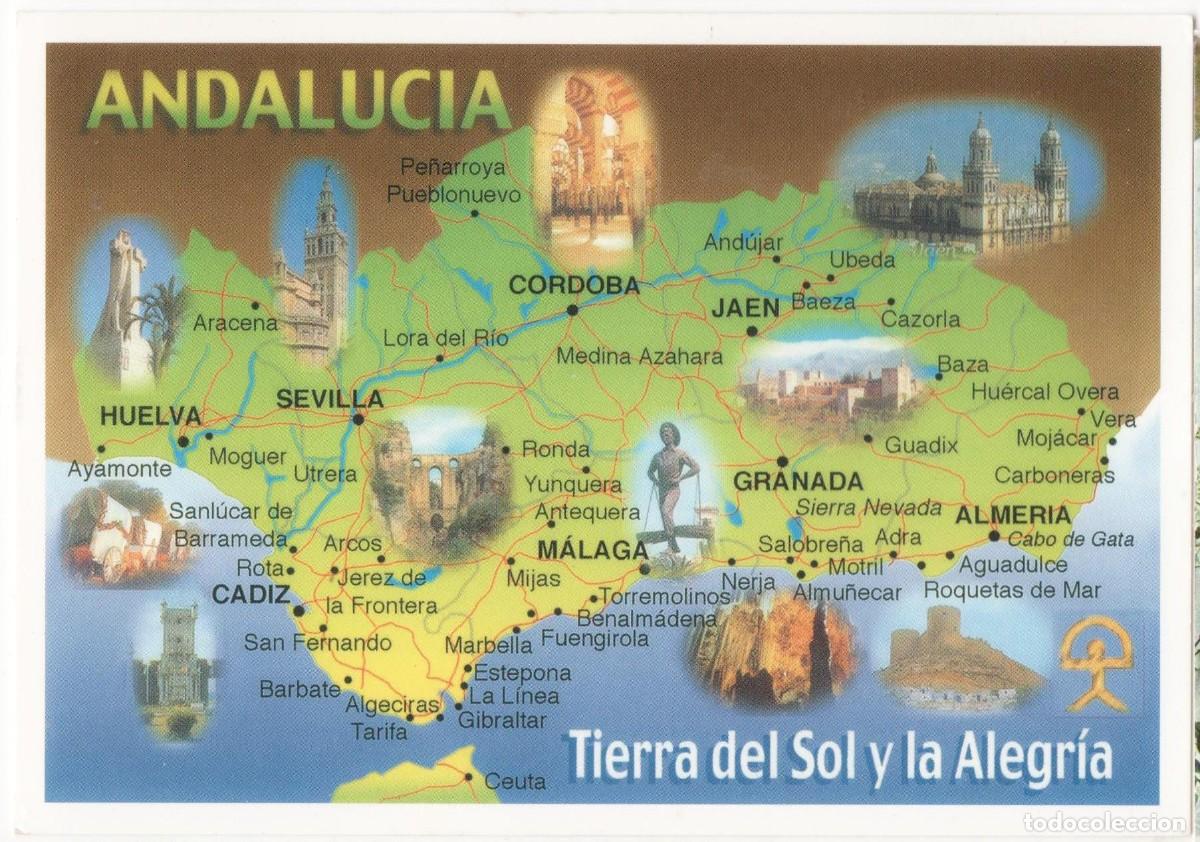 Postales: Andaluc&iacute;a-Escrita- - Foto 1
