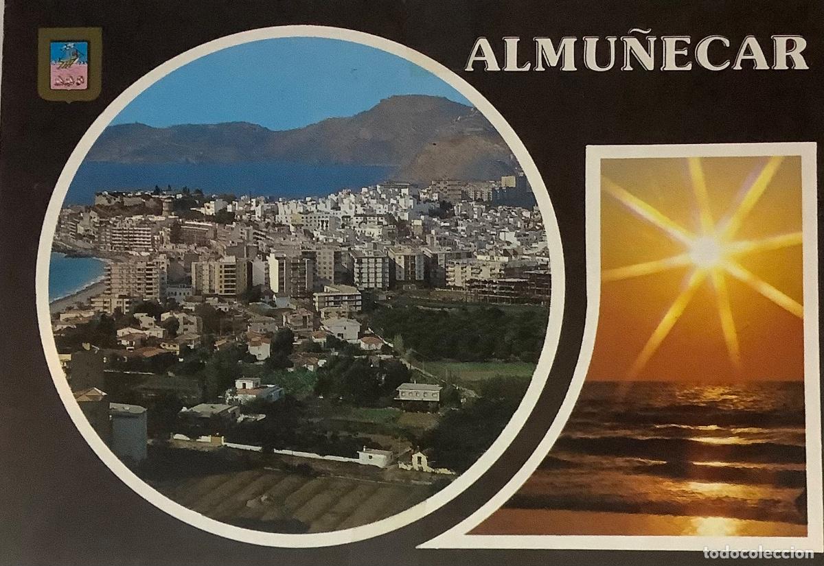 Postales: GRANADA, ALMU&Ntilde;&Eacute;CAR Vista general &oacute;Circulada - Foto 1