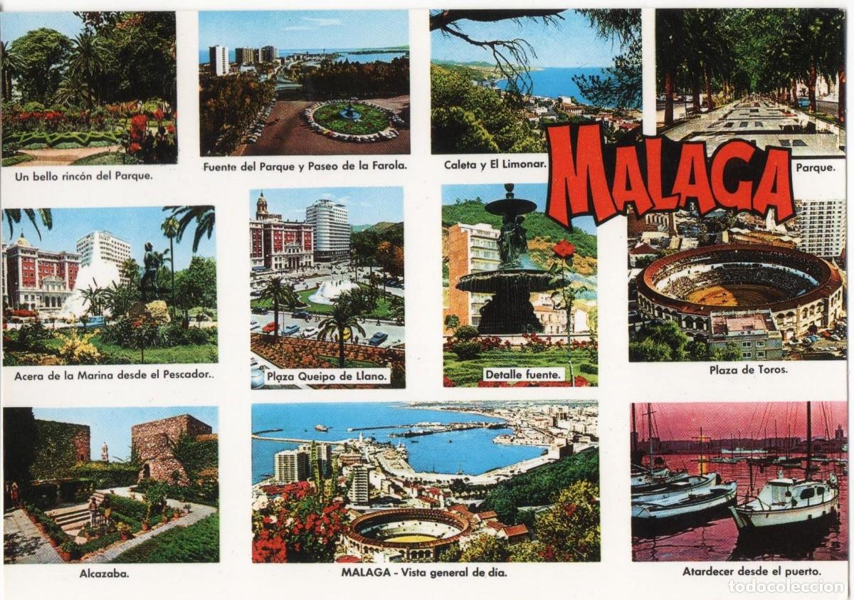 Postales: M&aacute;laga- -sin circular- - Foto 1