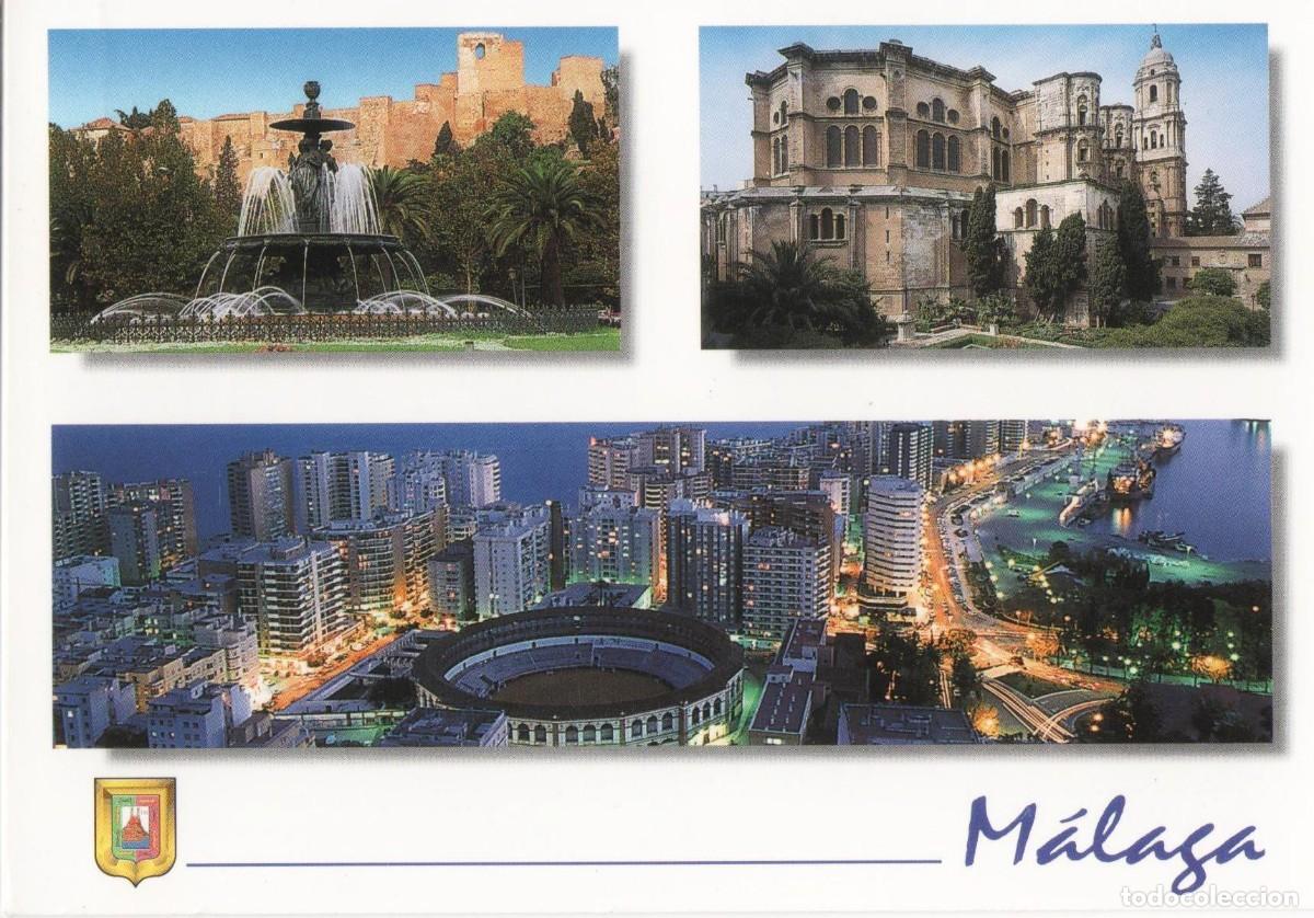 Postales: M&aacute;laga- -circulada- - Foto 1