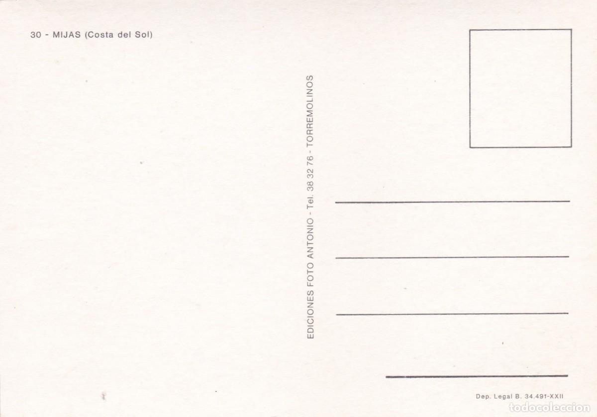 Postales: MIJAS (MALAGA). COSTA DEL SOL (1979) - Foto 2