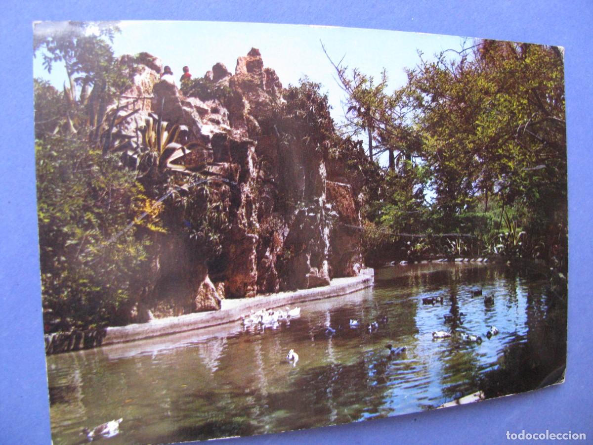 Postales: POSTAL DE CADIZ. PARQUE DE GENOVES. CASCADA. ARRIBAS. CIRCULADA 1976.