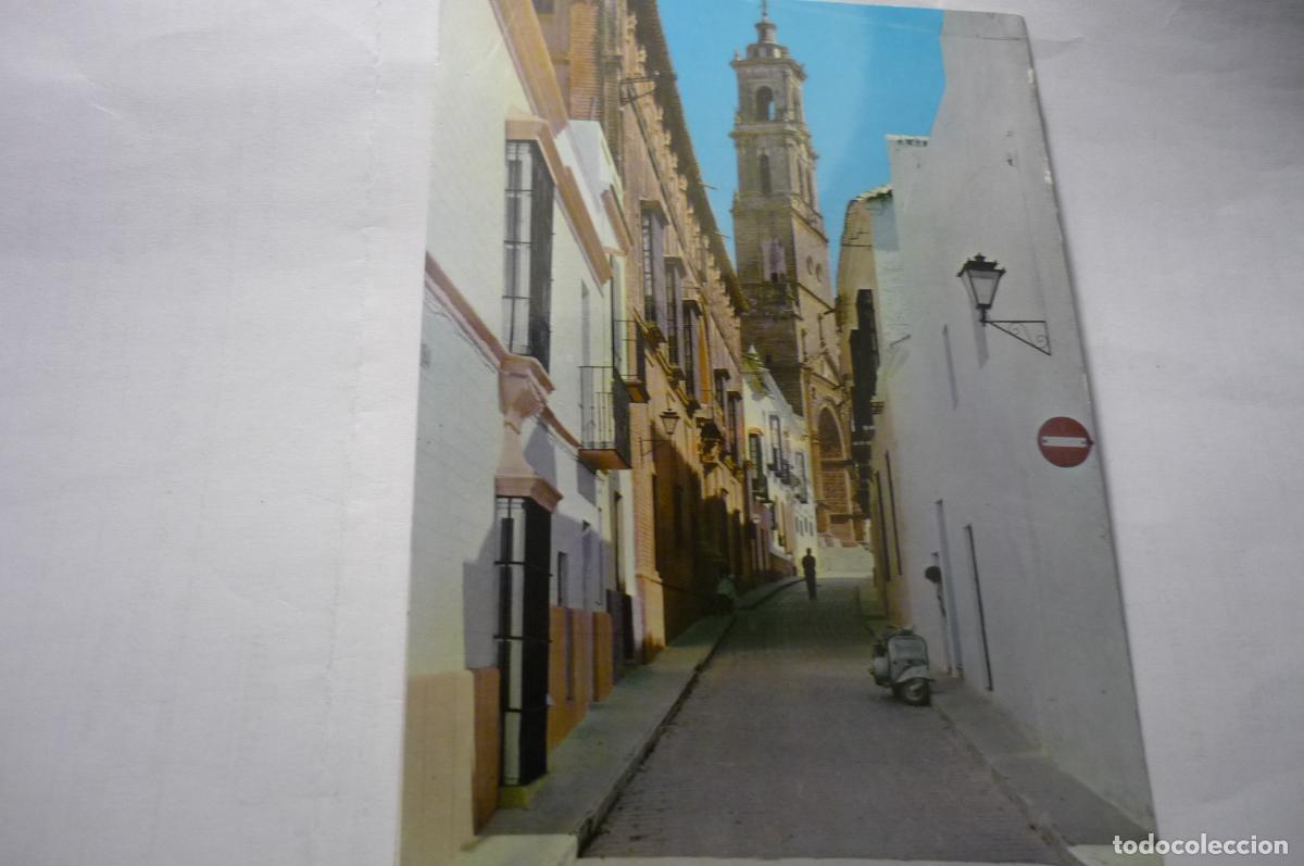 Postales: postal utrera,.calle rodrigo caro.-vespa cm