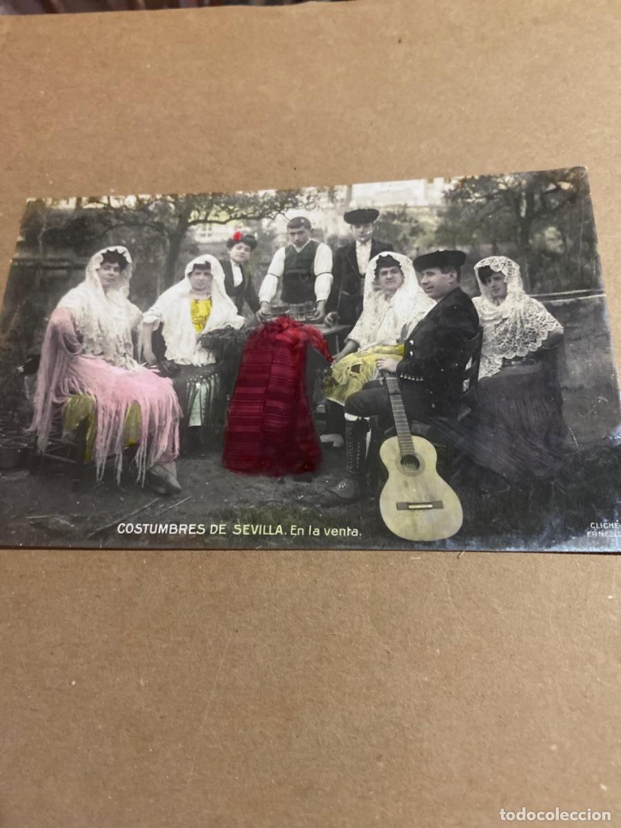 Postales: Costumbres de Sevilla. En la venta - Foto 1