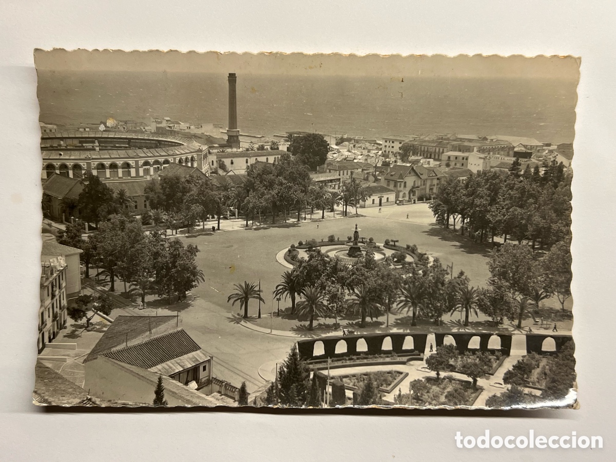Postales: MALAGA. Postal No.24, Fuente Monumental del Parque. Edic. Garcia Garrabella (a.1957) c&iacute;rculada
