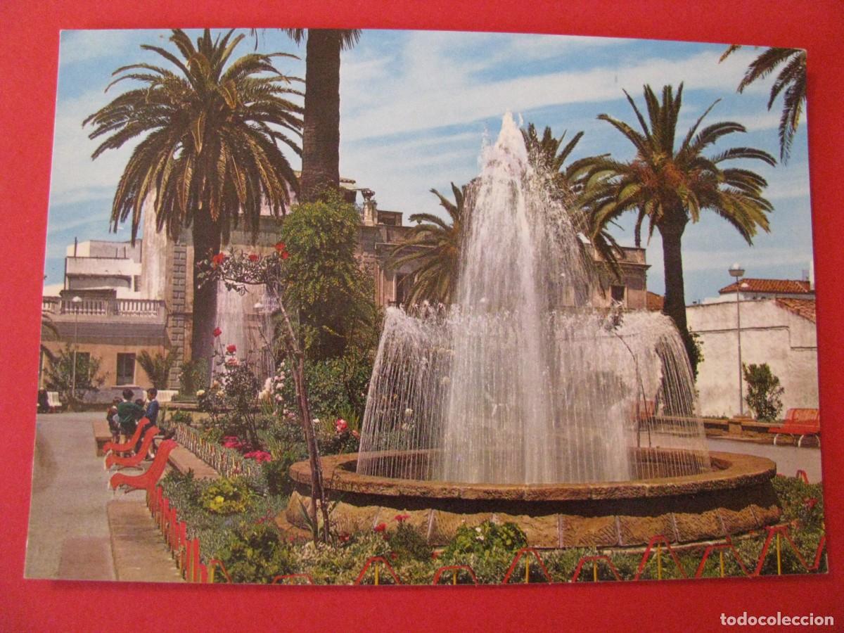 Postales: POSTAL DE LA LINEA DE LA CONCEPCION. PLAZA DE FARI&Ntilde;AS. FUENTE. GARCIA GARRABELLA. ESCRITA.