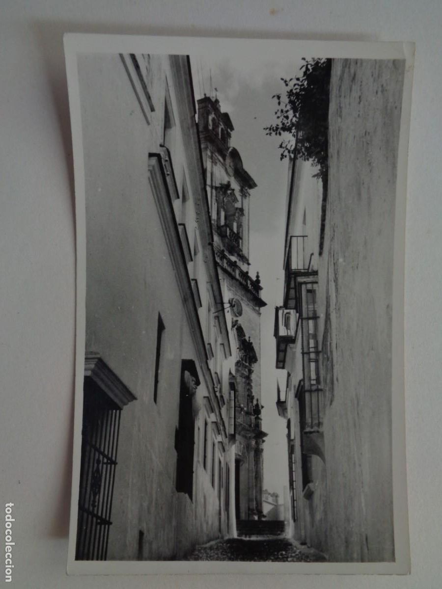 Postales: POSTAL DE ARCOS DE LA FRONTERA ( CADIZ ). FOTO DE V.F. MARIN SOLANO . A&Ntilde;OS 50